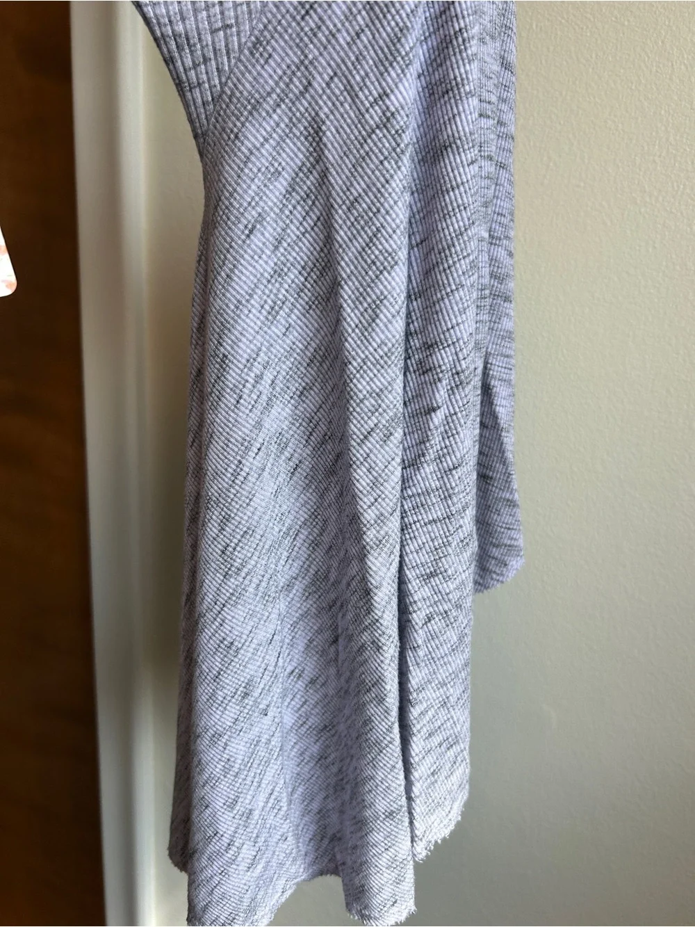Free People Heather Gray Ruffle Flare Pants